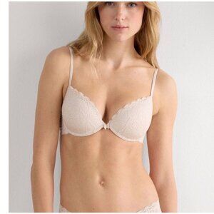 NWT Cosabella Bellissima Lace Push-Up Bra White Women’s Size 32B
